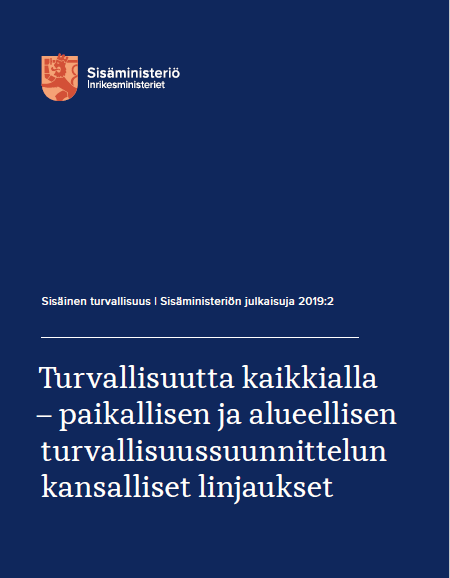 Turvallisuutta kaikkialla -julkaisun kansilehti. Ei kuvaa.