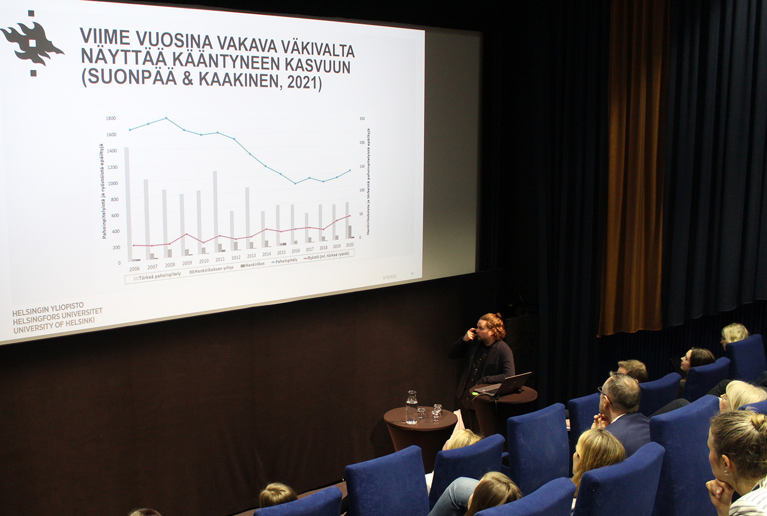 Markus Kaakinen kertoi viime vuosikymmenien nuorisorikollisuuden kehityksestä