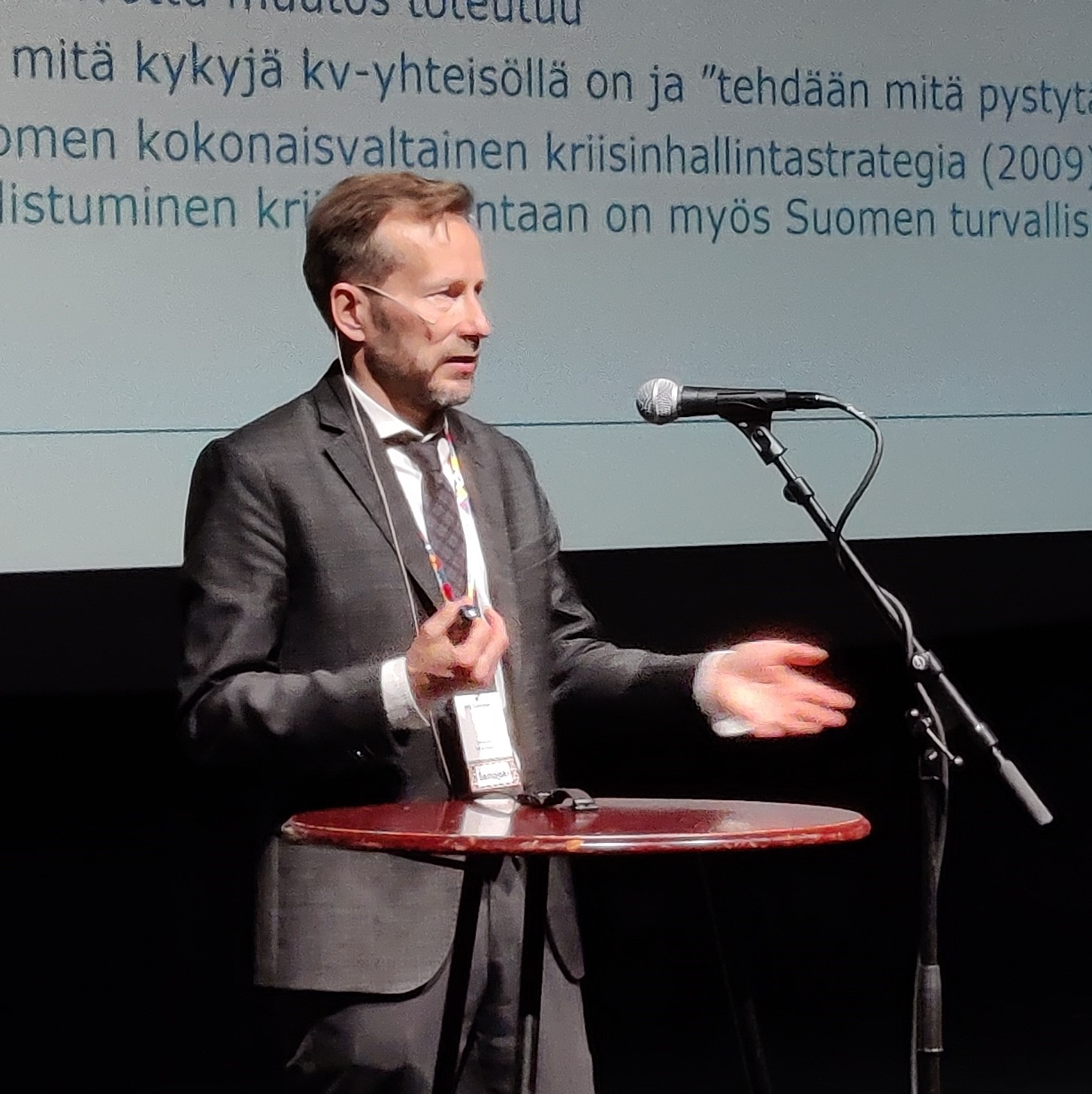 Johtava asiantuntija Jyrki Ruohomäki, Kriisinhallintakeskus.